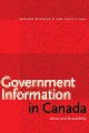 Government information in Canada : access and stewardship  Cover Image